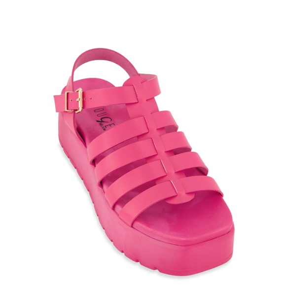New Glamed Out Pink Platform Sandal - Picture 5 of 5